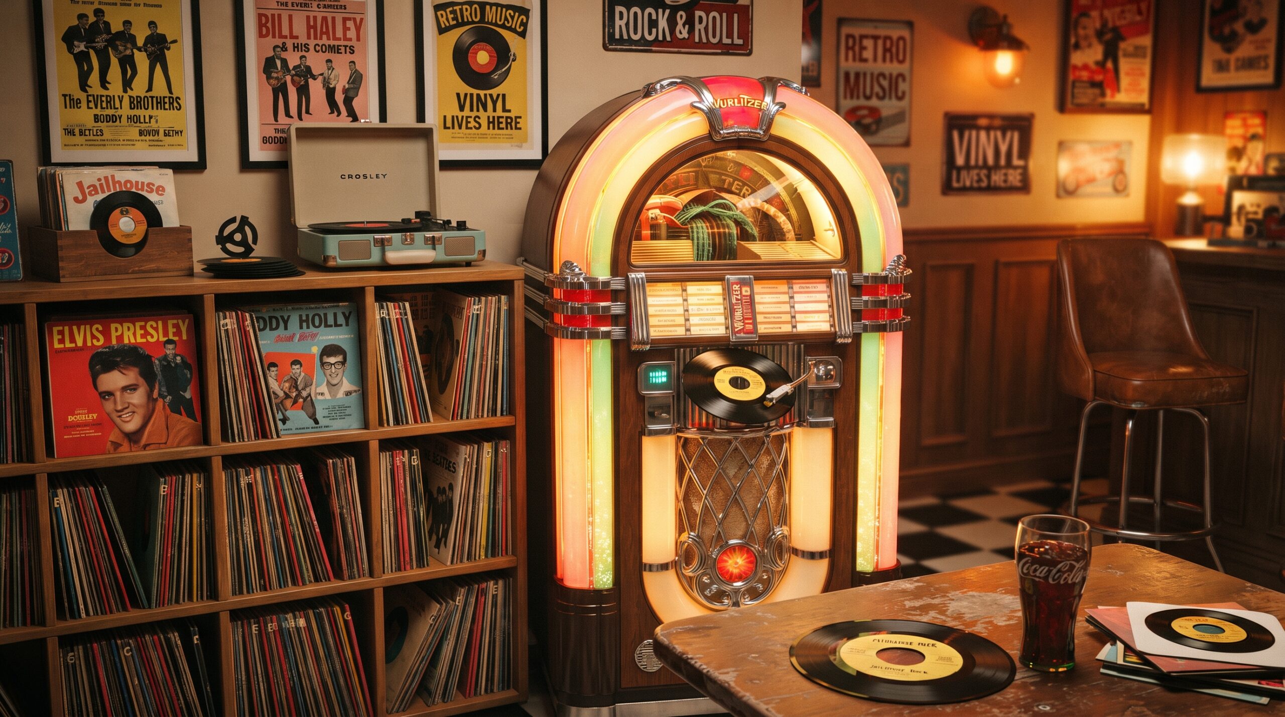 Beach music and vinyl records